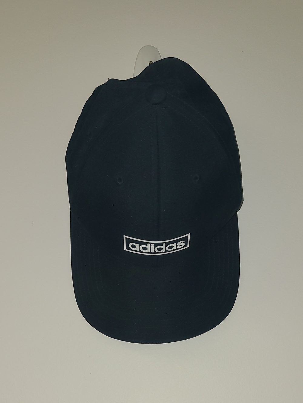 ADIDAS Climalite Black Cap with White Logo Patch